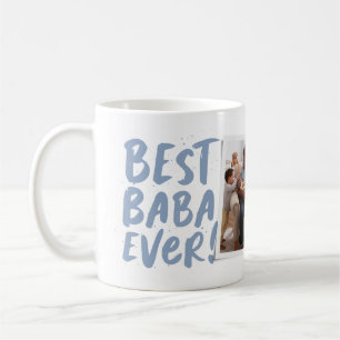 Best Baba Ever modern photo blue Father's Day Coffee Mug
