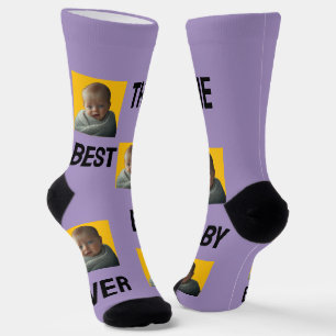 Best Baby Ever Funny Photo   Personalised  Socks