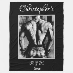 Best Back Fine Art Sketch Personalised Name Cool Fleece Blanket