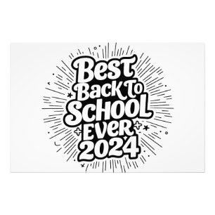 Best Back To School Ever 2024 Design Photo Print