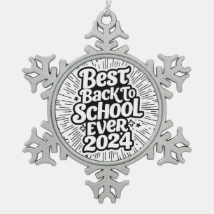 Best Back To School Ever Snowflake Framed Ornament