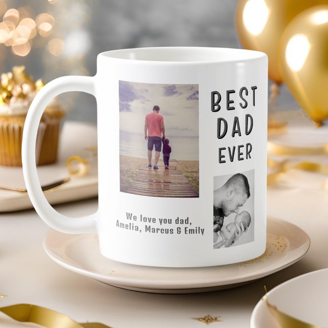 Best Bad Ever Father`s Day 2 Photo Collage Coffee Mug (Creator Uploaded)