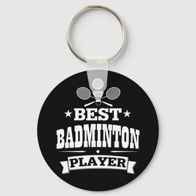 Best Badminton Player Key Ring (Front)