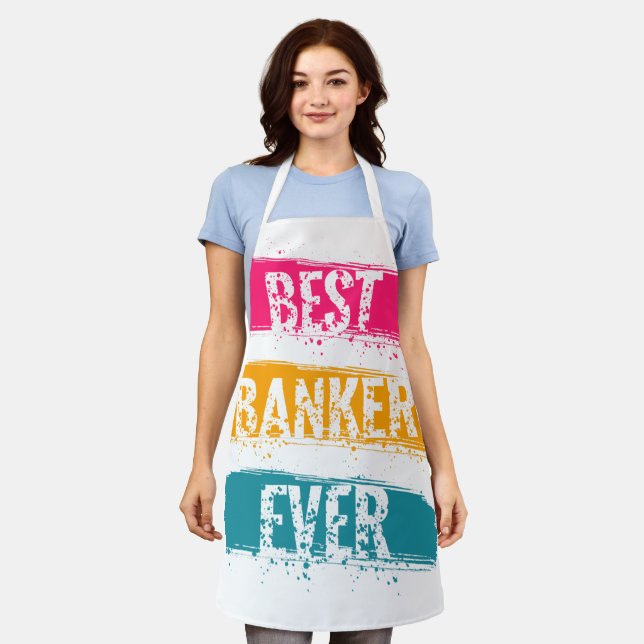 Best Banker Ever Apron (Worn)