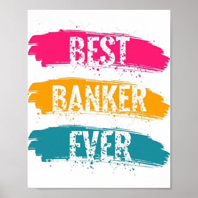 Best Banker Ever Poster (Front)