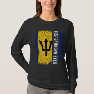 Best Barbadian Grandpa Ever Barbados Flag Father's T-Shirt