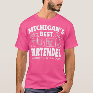 Best Bartender Michigan T-Shirt