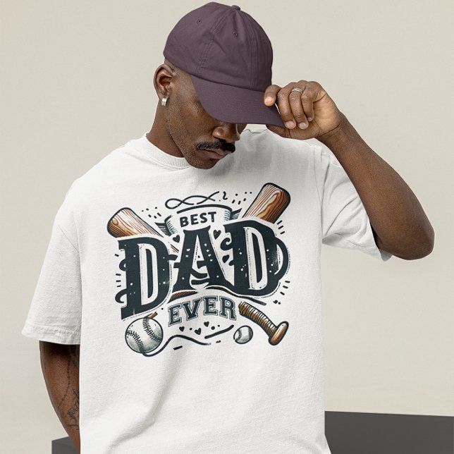 Best Baseball Dad Ever Tri-Blend Shirt (Creator Uploaded)