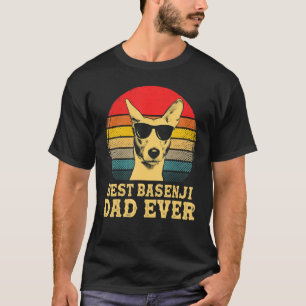 Best Basenji Dad Ever Dog Retro Vintage T-Shirt
