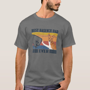 Best Basenji Dad Ever Vintage Father Day Christmas T-Shirt