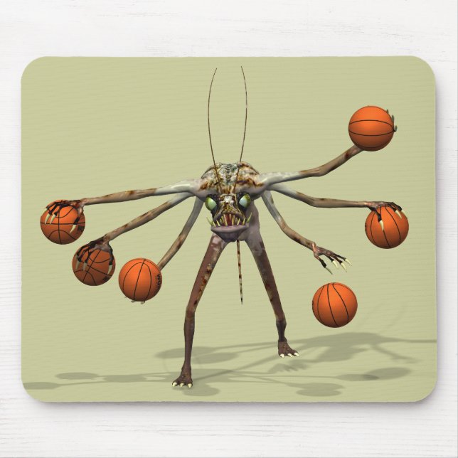 Best Basketball Dribbler Mouse Pad (Front)