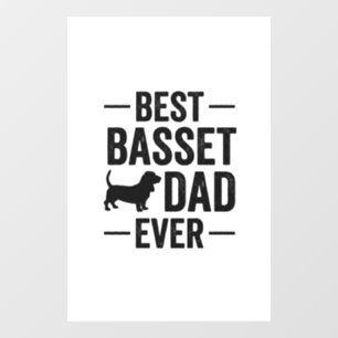 Best Basset Dad Ever Vintage Engraving Dog Shirt D