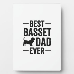 Best Basset Dad Ever Vintage Engraving Dog Shirt D Plaque