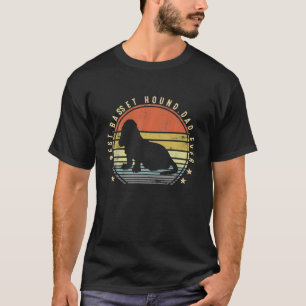 Best Basset Hound Dad Ever Daddy Gifts Dog Lover T-Shirt