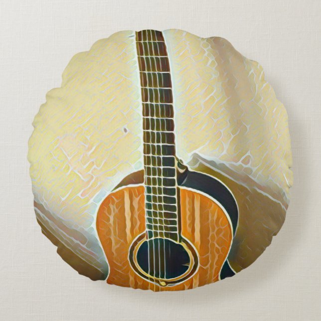 Best bassist ever round cushion (Front)