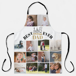 Best BBQ master dad Fathers Day beige photo  Apron