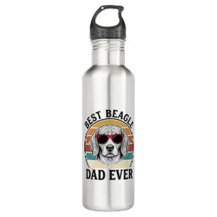 Best Beagle Dad Ever Vintage Beagle Shirt Design_1 710 Ml Water Bottle