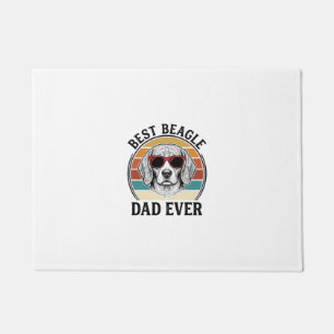 Best Beagle Dad Ever Vintage Beagle Shirt Design_1 Doormat