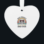 Best Beagle Dad Ever Vintage Beagle Shirt Design_1 Ornament<br><div class="desc">Best Beagle Dad Ever Vintage Beagle Shirt Design_1</div>