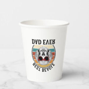 Best Beagle Dad Ever Vintage Beagle Shirt Design_1 Paper Cups