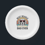Best Beagle Dad Ever Vintage Beagle Shirt Design_1 Paper Plate<br><div class="desc">Best Beagle Dad Ever Vintage Beagle Shirt Design_1</div>