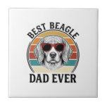 Best Beagle Dad Ever Vintage Beagle Shirt Design_1 Tile<br><div class="desc">Best Beagle Dad Ever Vintage Beagle Shirt Design_1</div>