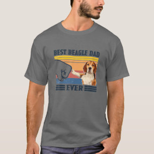 Best Beagle Dad Ever Vintage Father Day Christmas T-Shirt