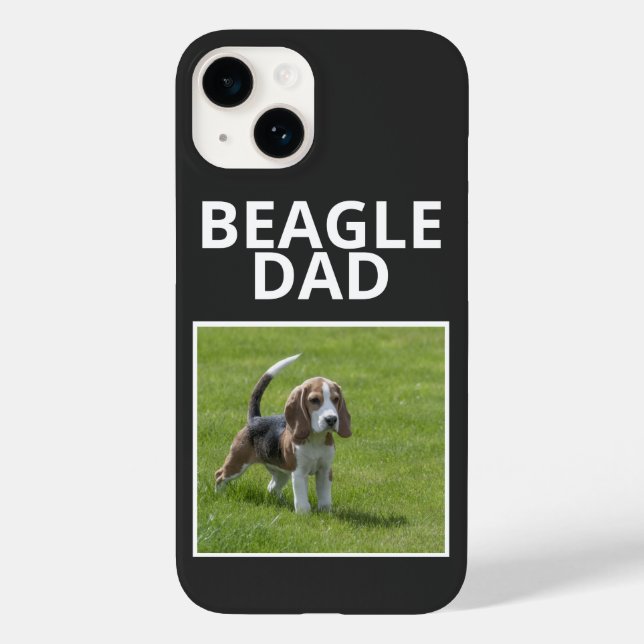 BEST BEAGLE DOG DAD PHOTO PET  Case-Mate iPhone CASE (Back)