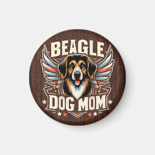 Best Beagle Dog Mum Ever - Beagle Dog Lover Gift Magnet