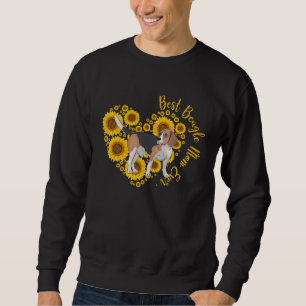 Best Beagle Mom Sunflower Heart  Mother s Day Sweatshirt