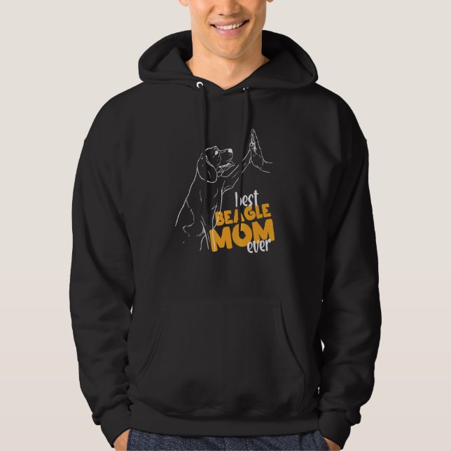 Best Beagle Mum Ever Best Beagle Mummy Mother Hoodie (Front)