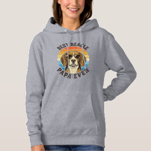 Best Beagle Papa Ever Vintage Dog Dad Shirt Design