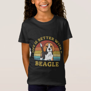 Best Beagle Retro Vintage Dog Design Puppy Lover T-Shirt