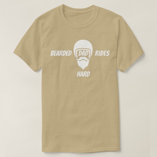 Best bearded biker Dad 2 T-Shirt (Design Front)