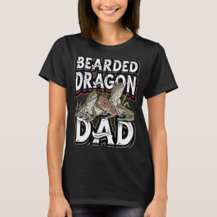 Best Bearded Dragon Dad Ever Bearded Dragon Lizard T-Shirt
