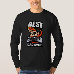 Best Bearded Dragon Dad Ever  Funny Bearded Dragon T-Shirt