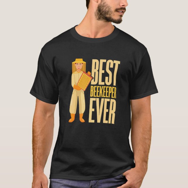 Best Beekeeper Ever Beekeeping Honeybee  T-Shirt (Front)