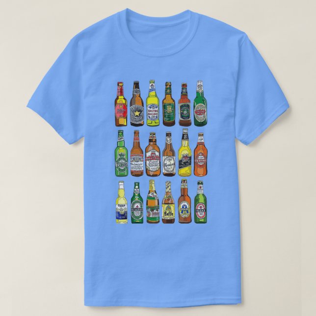 Best Beer Bottles T T-Shirt (Design Front)