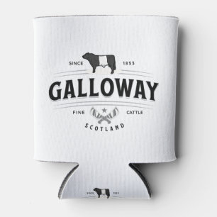 Best Belted Galloway Cattle Breed Badge Belties Can Cooler