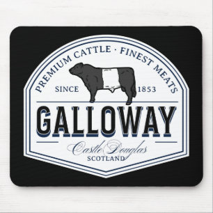 Best Belted Galloway Cattle Breed Badge Belties Mouse Pad