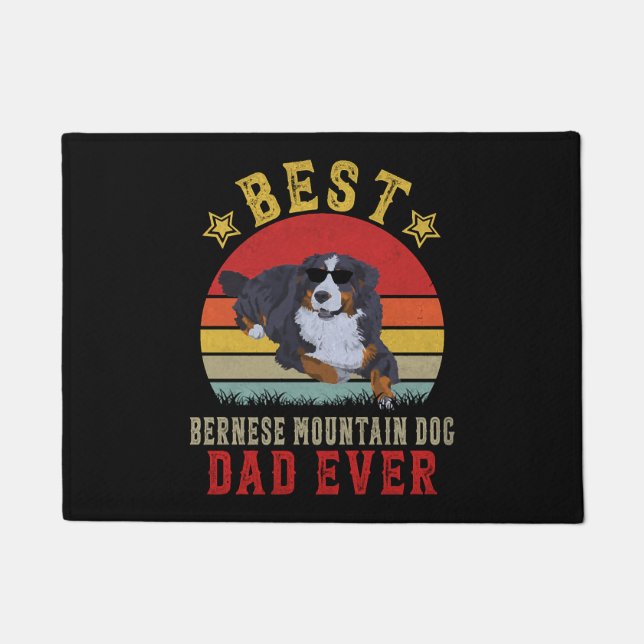 Best Bernese Mountain Dog Dad Doormat (Front)