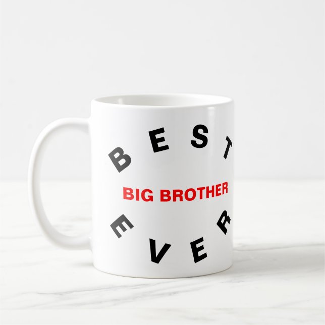 Best Big Brother Ever Coffee Mug (Left)