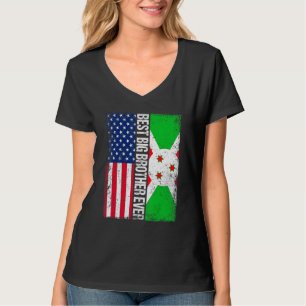 Best Big Brother Ever  Father's Day Burundi Us Fla T-Shirt