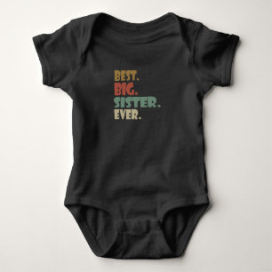 Best Big Brother Ever Older Sibling Teenager Gift  Baby Bodysuit