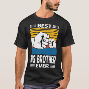 Best BIG BROTHER Ever Vintage Father's Day T-Shirt