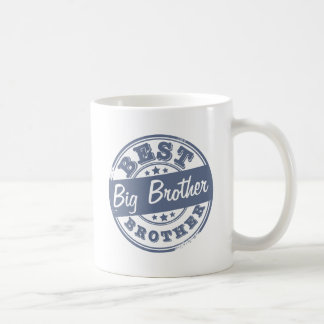 Best Big Brother - rubber stamp effect - Coffee Mug