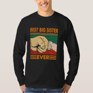 Best Big Sister Ever Vintage Mum Mother Mother S D T-Shirt