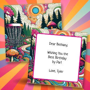 Best Birthday by Par Retro Disc Golf Card