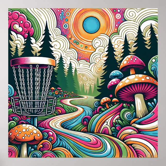 Best Birthday by Par | Retro Disc Golf Poster (Front)