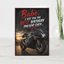 Best Birthday Present Ever Funny Motorcycle Lover